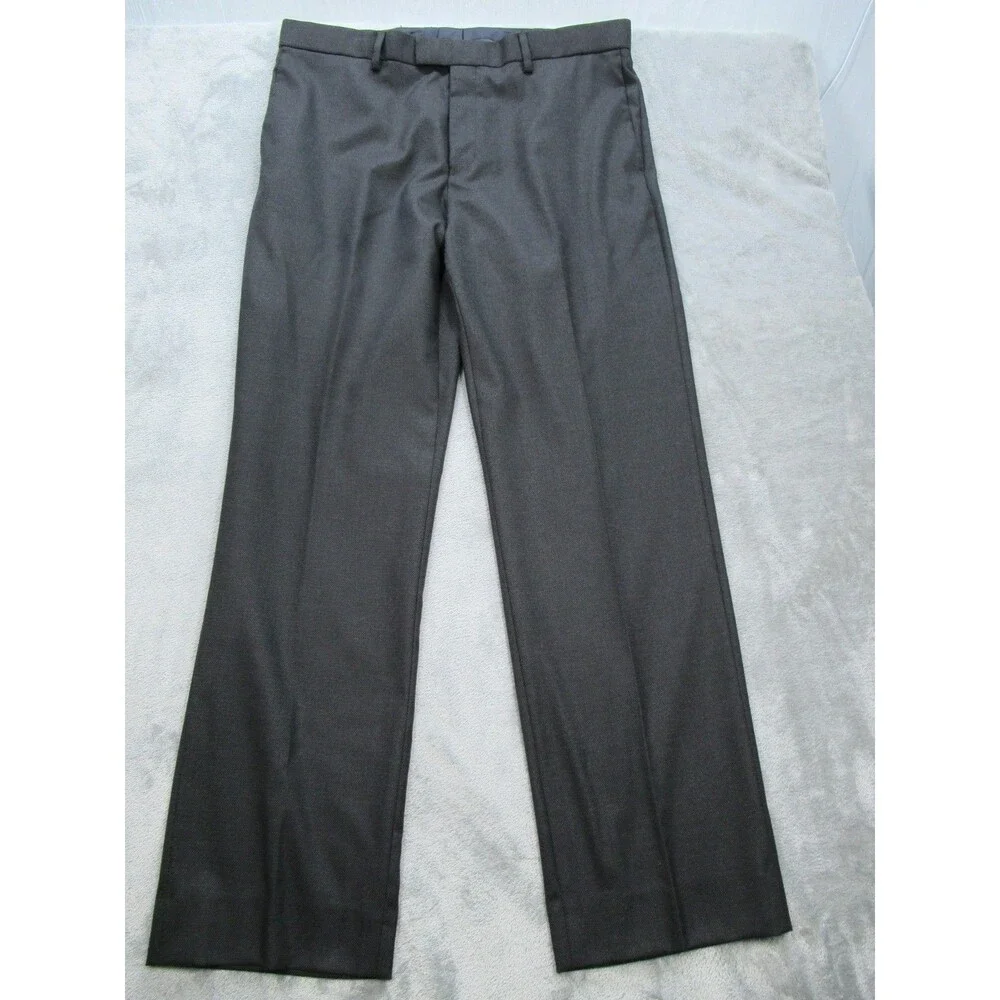 Banana Republic Dress Pants Men's 35x32 (Actual 34 x 31) Slim Fit Dark Gray